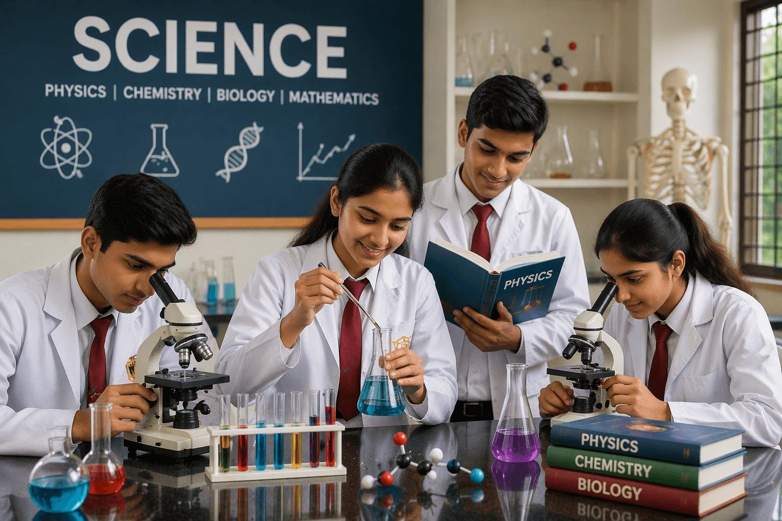 Class 11 and 12 science students